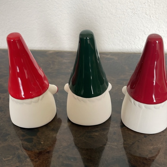 New! 3ct Ceramic Gnomes Red/Green/Maroon-
Holiday Christmas Decor - Picture 7 of 8